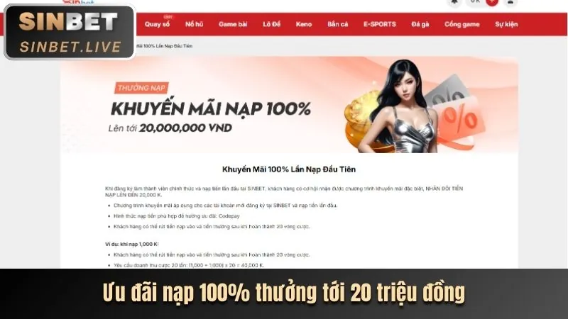 Thưởng nạp tiền cf68